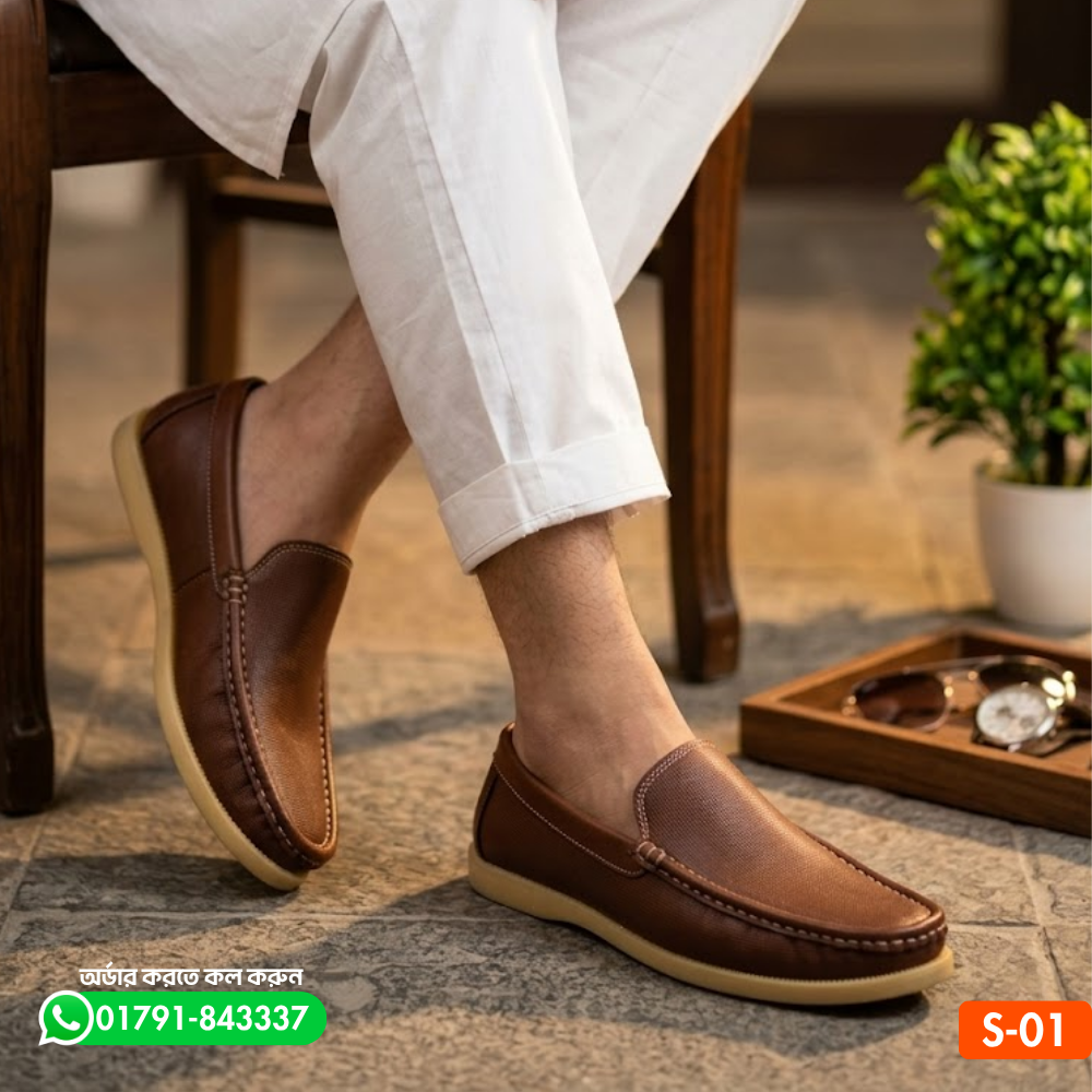 100% Original Leather Premium Quality Casul Shoe S-01