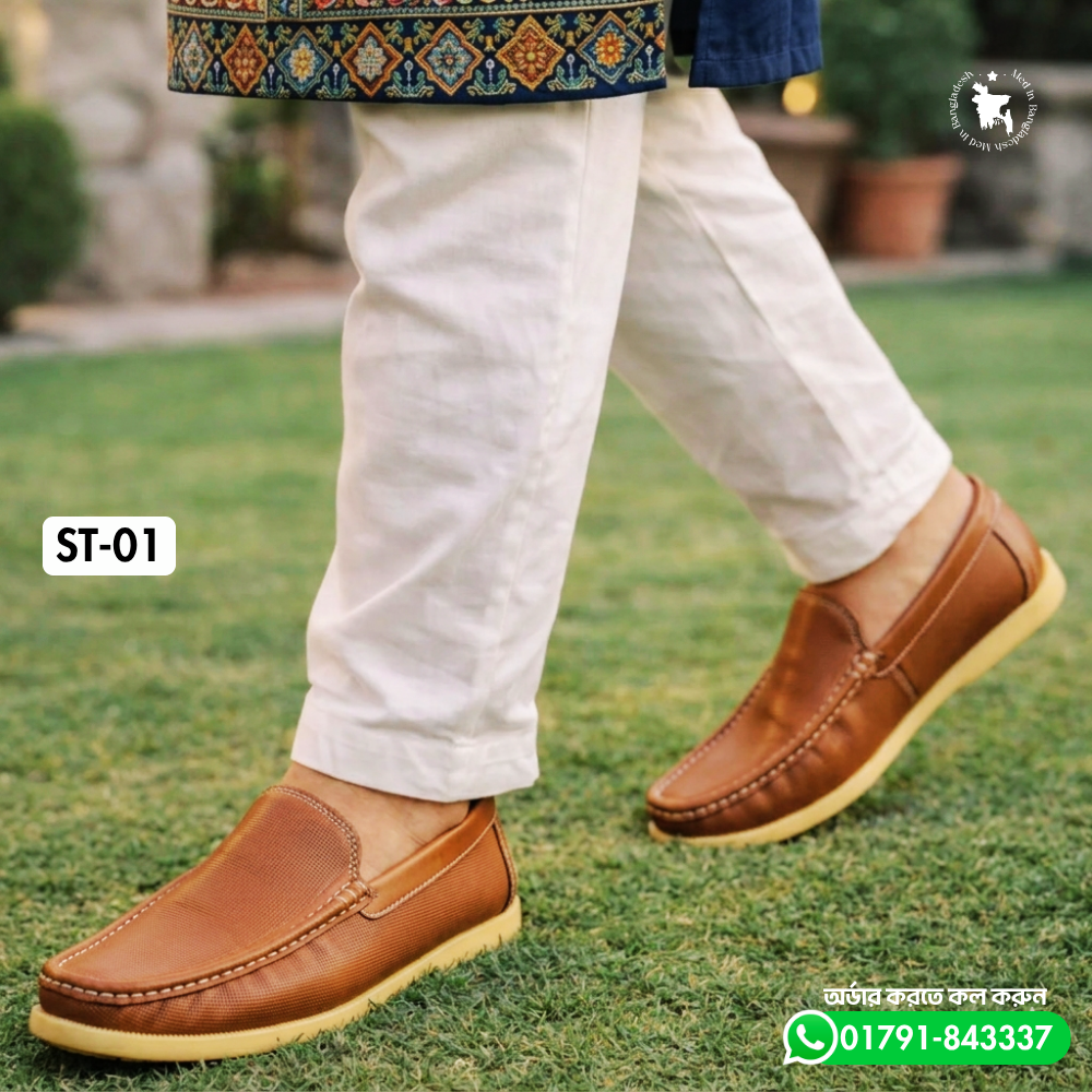 100% Original Leather Premium Quality Casual Shoe ST-01