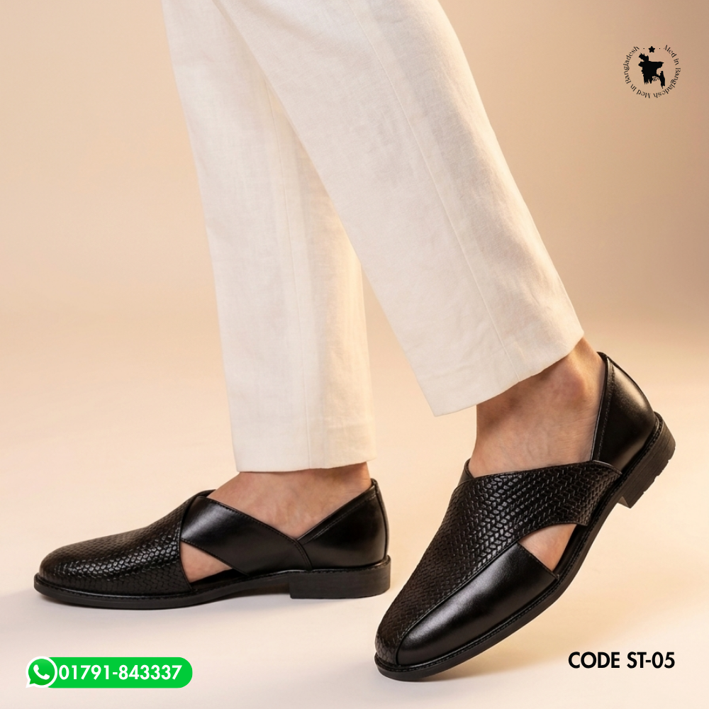 100% Original Leather Premium Quality Men’s Kabli Shoe ST-05