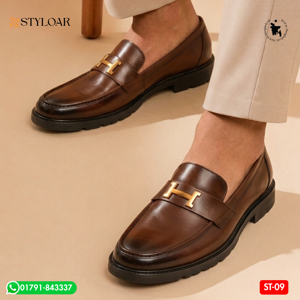 100% Original Leather Premium Quality CHUNKY SHOE CHOCOLET